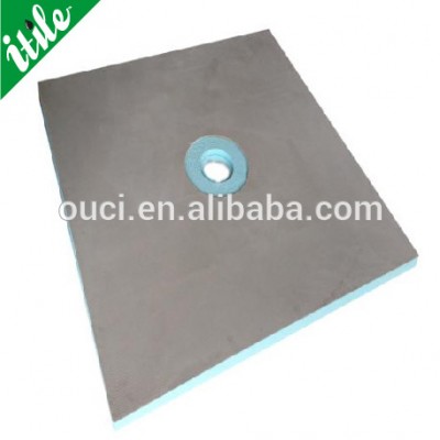 Waterproof cement surface xps deep shower trays with high compress strength